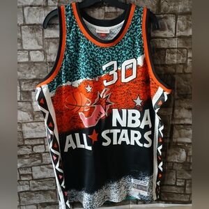 Mitchell & Ness NBA All-Stars #30 Colorblock Jersey - Teal/Orange/Black